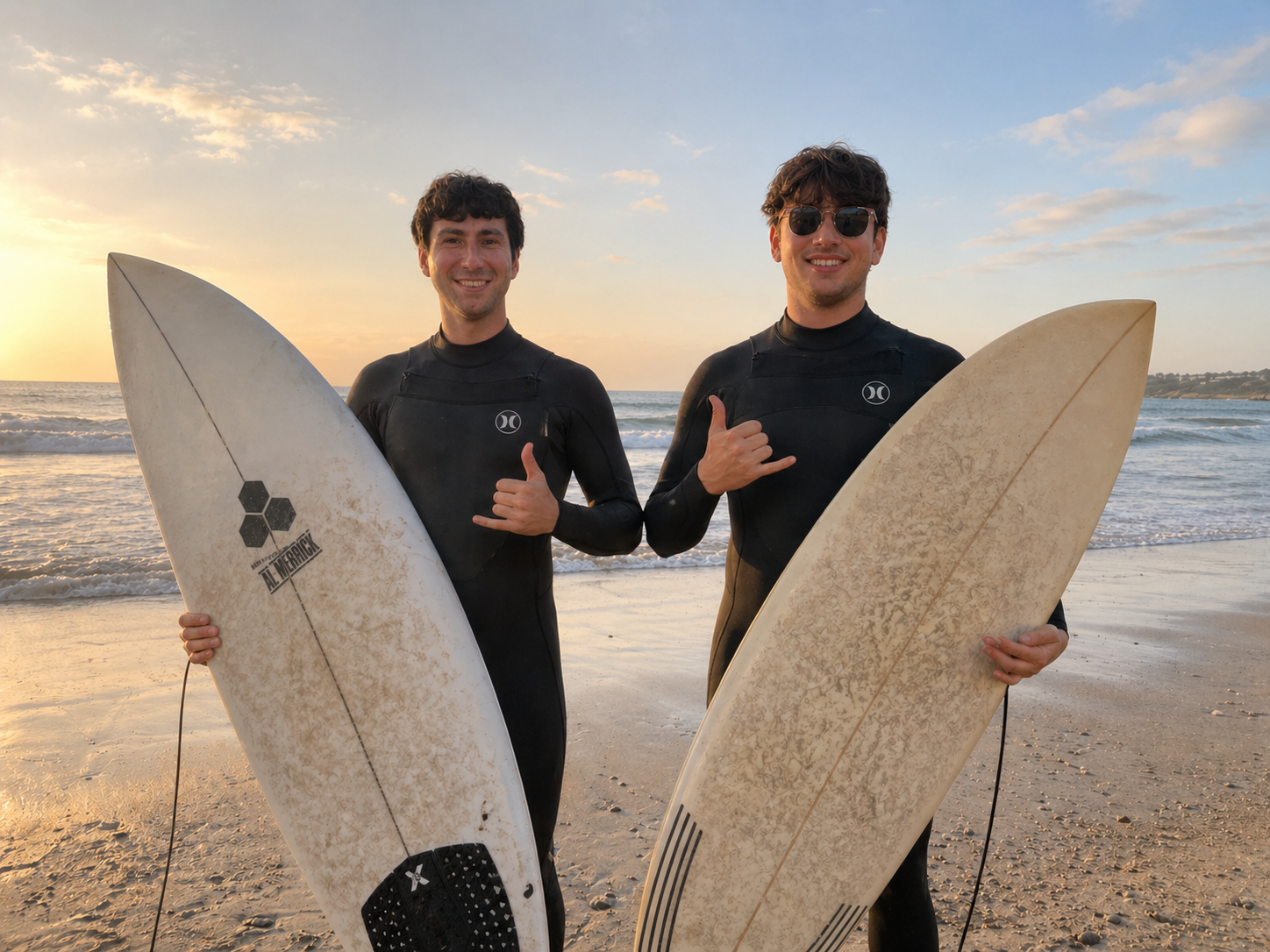 Surf Sites co-founders Richie and Lukas on the Jersey Shore
